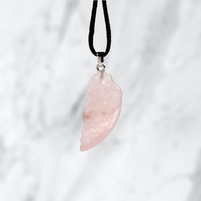 Healing Stone Gemstone Angel Wing Shaped Pendant