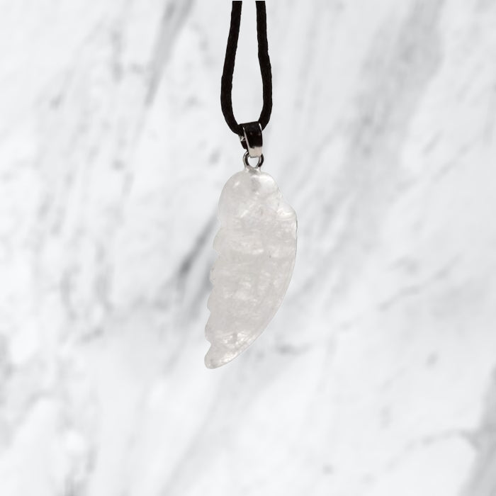 Healing Stone Gemstone Angel Wing Shaped Pendant