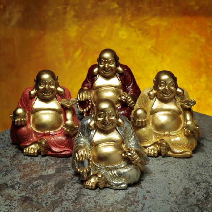Mini Lucky Glitter Chinese Laughing Buddha